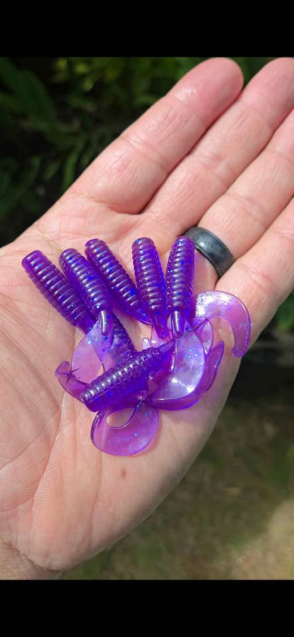 3 inch curly tails