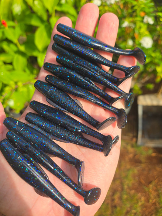 3 inch paddle tail